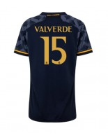 Real Madrid Federico Valverde #15 Venkovní Dres pro Dámské 2023-24 Krátký Rukáv